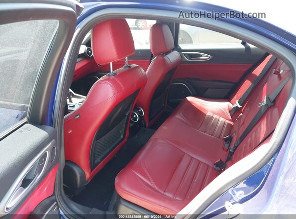 ZARFAMBN9L7634612 2020 ALFA ROMEO GIULIA Blue Vista de la etiqueta del VIN