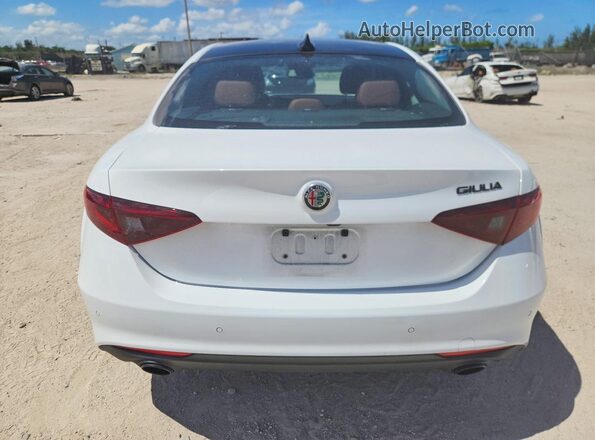 ZARFAMBNXK7616036 2019 ALFA ROMEO GIULIA White Вид ззаду