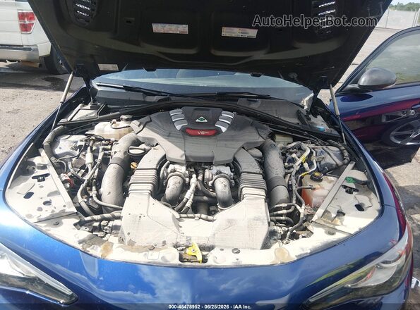 ZARFAMEV3K7600692 2019 ALFA ROMEO GIULIA Blue Вид ззаду
