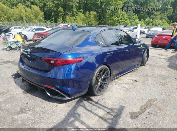 ZARFAMEV3K7600692 2019 ALFA ROMEO GIULIA Blue Задня права чверть