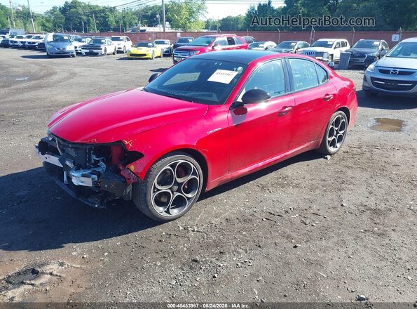 ZARFANBN7N7664460 2022 ALFA ROMEO GIULIA Red წინა მარცხენა ხედი სამი მეოთხედიდან