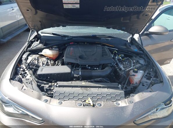 ZARFANBN8K7602867 2019 ALFA ROMEO GIULIA Brown Widok z tyłu