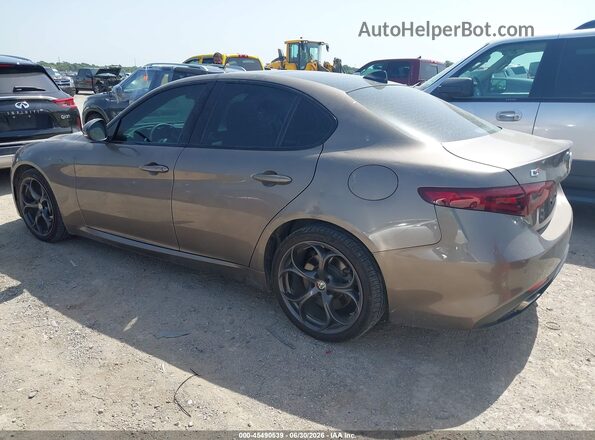 ZARFANBN8K7602867 2019 ALFA ROMEO GIULIA Brown Tył lewy