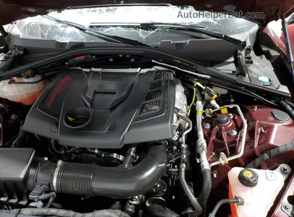 ZARFANBNXK7610467 2019 ALFA ROMEO GIULIA Maroon Rear interior view