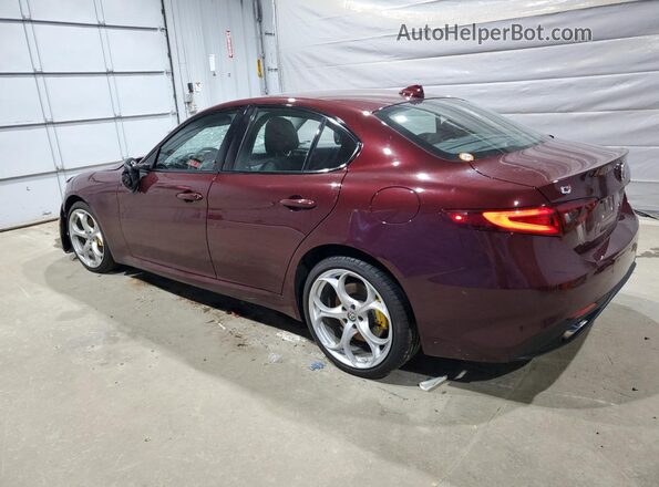 ZARFANBNXK7610467 2019 ALFA ROMEO GIULIA Maroon Rear left