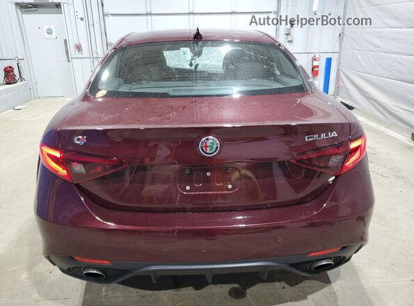 ZARFANBNXK7610467 2019 ALFA ROMEO GIULIA Maroon Rear view
