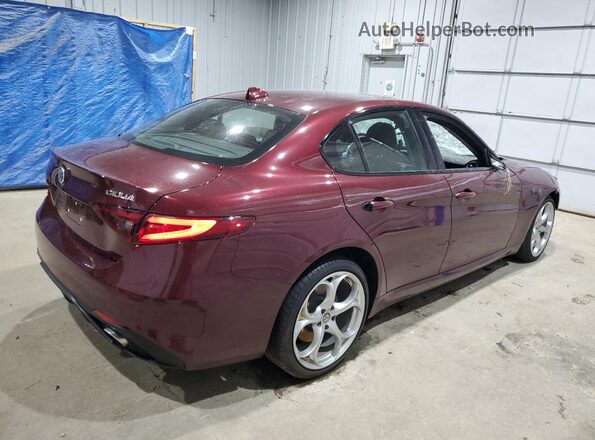 ZARFANBNXK7610467 2019 ALFA ROMEO GIULIA Maroon Rear right