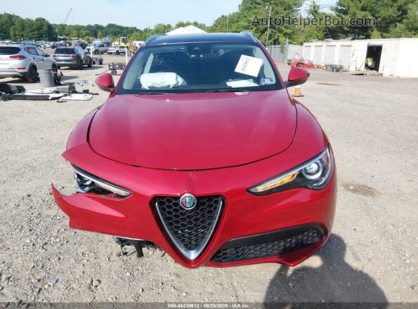 ZASFAKBN7J7B64373 2018 ALFA ROMEO STELVIO Красный Вид щитка приборов
