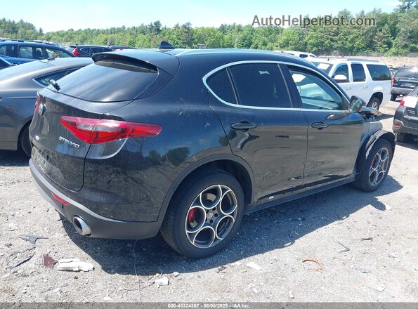 ZASFAKBN9J7C28932 2018 ALFA ROMEO STELVIO Black Tył prawy