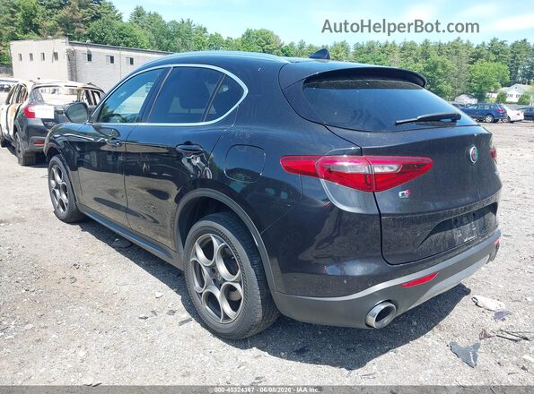 ZASFAKBN9J7C28932 2018 ALFA ROMEO STELVIO Black Tył lewy