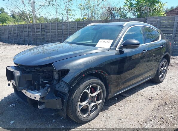 ZASFAKBN9J7C28932 2018 ALFA ROMEO STELVIO Black Przód lewy