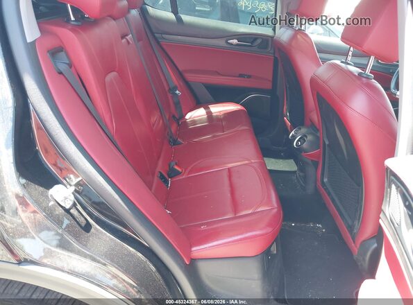 ZASFAKBN9J7C28932 2018 ALFA ROMEO STELVIO Black Widok naklejki z numerem VIN