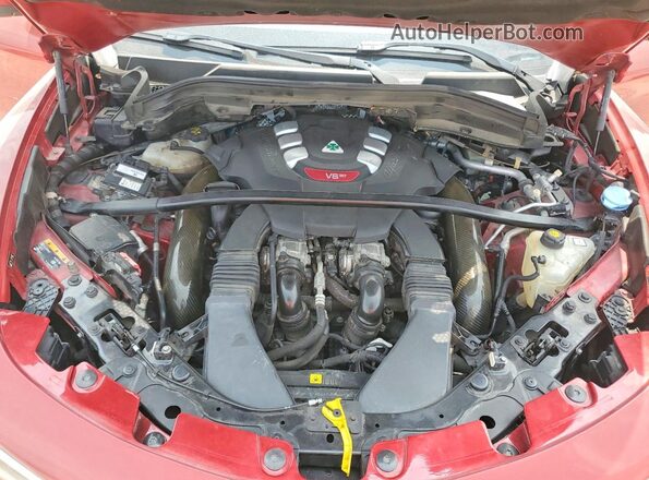 ZASFAKEV4J7C11211 2018 ALFA ROMEO STELVIO Burgundy Вид підкапотного простору