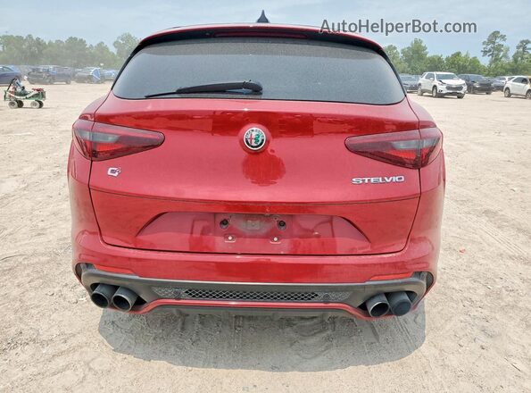 ZASFAKEV4J7C11211 2018 ALFA ROMEO STELVIO Burgundy Вид ззаду
