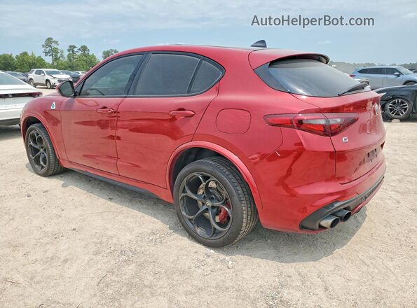 ZASFAKEV4J7C11211 2018 ALFA ROMEO STELVIO Burgundy Задня ліва чверть