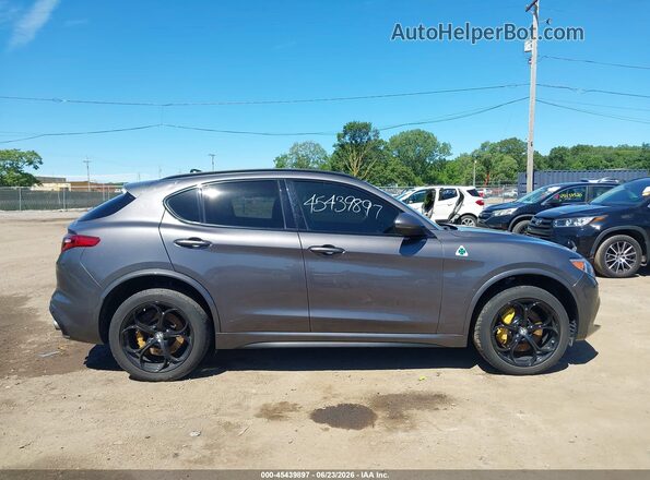 ZASFAKEV5J7C15476 2018 ALFA ROMEO STELVIO Gray Вид задньої частини салону