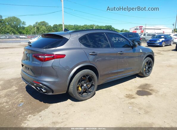 ZASFAKEV5J7C15476 2018 ALFA ROMEO STELVIO Gray Задня права чверть
