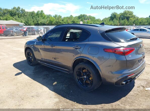 ZASFAKEV5J7C15476 2018 ALFA ROMEO STELVIO Gray Задня ліва чверть
