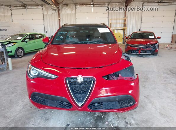 ZASFAKNN1J7C00084 2018 ALFA ROMEO STELVIO Red Սարքավորումների վահանակի տեսք
