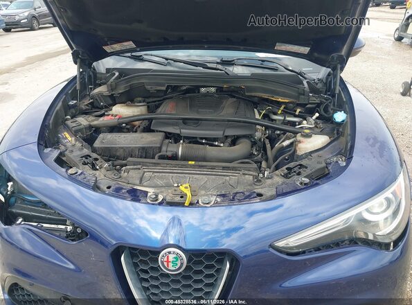 ZASFAKNN3J7C00135 2018 ALFA ROMEO STELVIO Blue Հետևի տեսք
