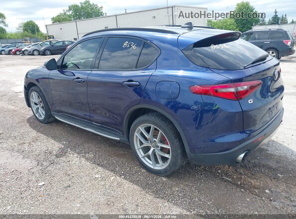 ZASFAKNN3J7C00135 2018 ALFA ROMEO STELVIO Blue Հետևի ձախ