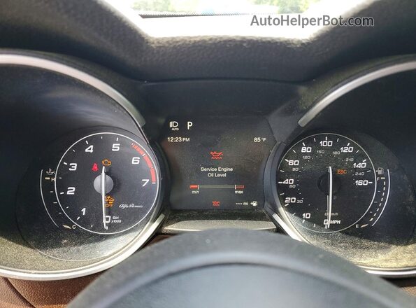 ZASFAKNN7J7B99636 2018 ALFA ROMEO STELVIO Silver Սարքավորումների վահանակի տեսք