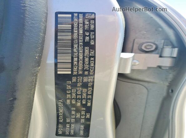 ZASFAKNN7J7B99636 2018 ALFA ROMEO STELVIO Silver VIN կոդի պիտակի տեսք