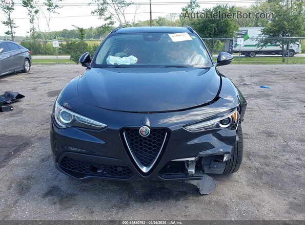 ZASFAKPN1J7B91075 2018 ALFA ROMEO STELVIO Black Սարքավորումների վահանակի տեսք