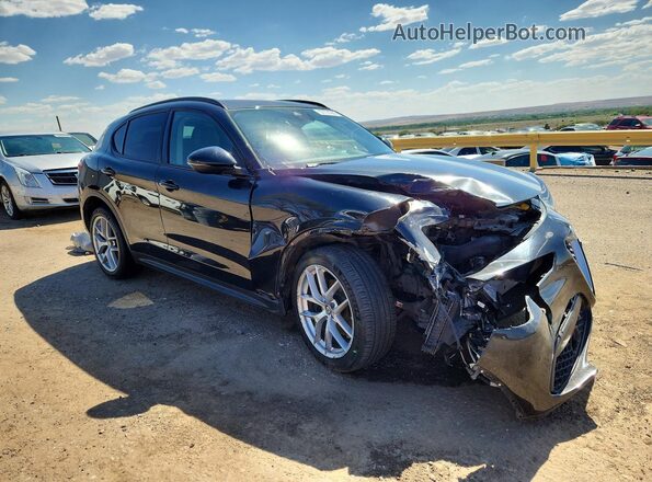 ZASFAKPN2J7B91649 2018 ALFA ROMEO STELVIO Black Передня права чверть