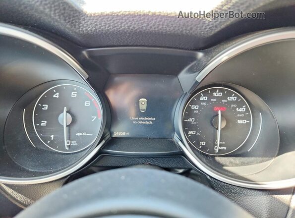 ZASFAKPN2J7B91649 2018 ALFA ROMEO STELVIO Black Вид щитка приладів