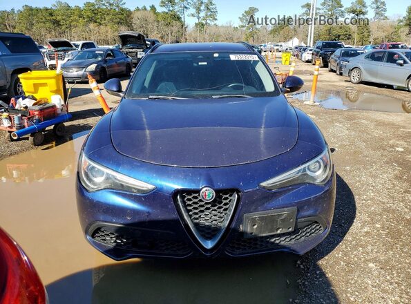 ZASFAKPN3J7B75508 2018 ALFA ROMEO STELVIO Blue Դիմացի տեսք