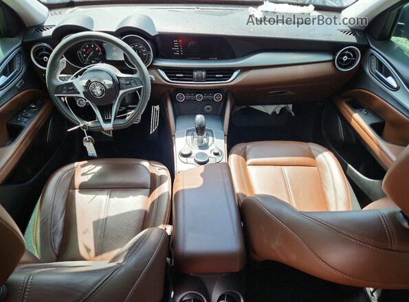 ZASFAKPN8J7B79599 2018 ALFA ROMEO STELVIO Black წინა პანელის ხედი