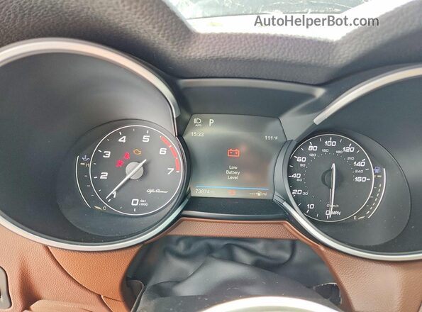 ZASFAKPN8J7B79599 2018 ALFA ROMEO STELVIO Black ხელსაწყოთა პანელის ხედი