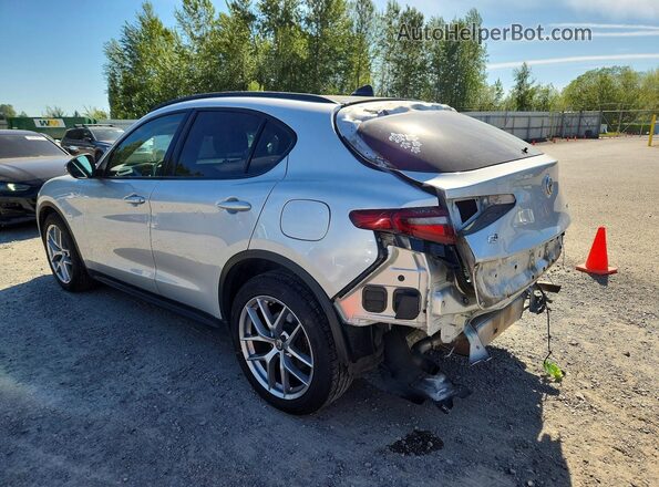 ZASFAKPN9J7B96878 2018 ALFA ROMEO STELVIO Silver Задня ліва чверть