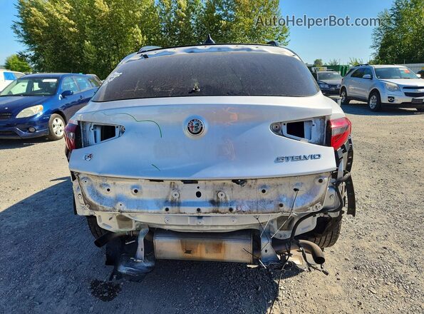 ZASFAKPN9J7B96878 2018 ALFA ROMEO STELVIO Silver Вид ззаду