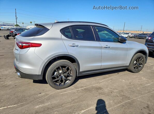 ZASPAJAN0M7D09614 2021 ALFA ROMEO STELVIO Silver Rear right