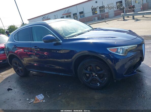 ZASPAJAN4K7C36227 2019 ALFA ROMEO STELVIO Blue უკანა სალონის ხედი