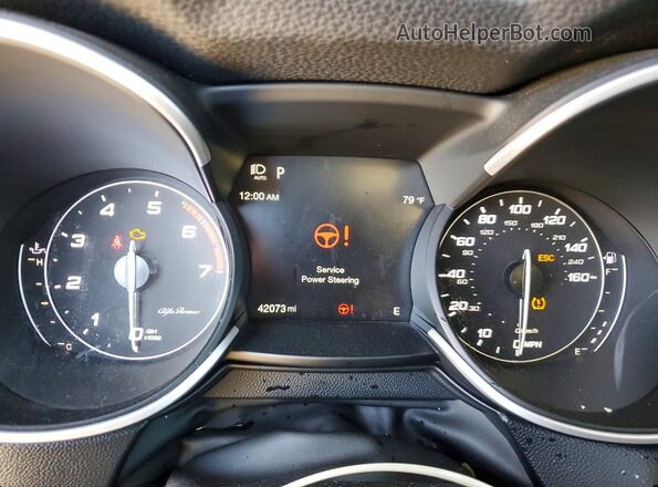 ZASPAJAN4L7C88135 2020 ALFA ROMEO STELVIO Gray Widok zestawu wskaźników