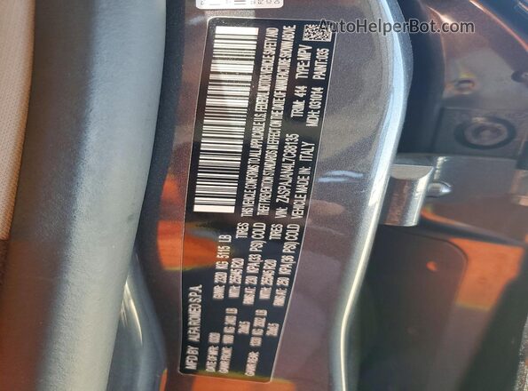 ZASPAJAN4L7C88135 2020 ALFA ROMEO STELVIO Gray Widok naklejki z numerem VIN