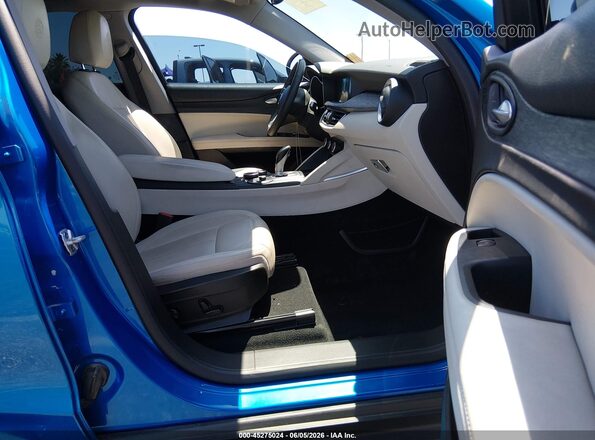ZASPAJAN5K7C48774 2019 ALFA ROMEO STELVIO Blue Widok wnętrza z przodu