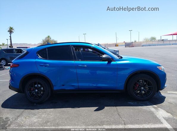 ZASPAJAN5K7C48774 2019 ALFA ROMEO STELVIO Blue Widok wnętrza z tyłu