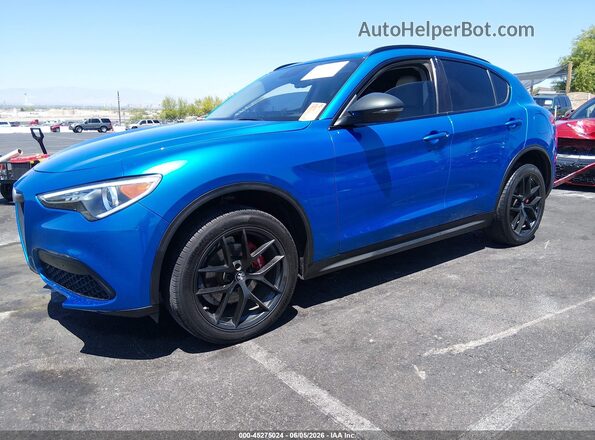 ZASPAJAN5K7C48774 2019 ALFA ROMEO STELVIO Blue Przód lewy