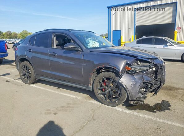 ZASPAJAN5L7C93926 2020 ALFA ROMEO STELVIO Gray Delantero derecho