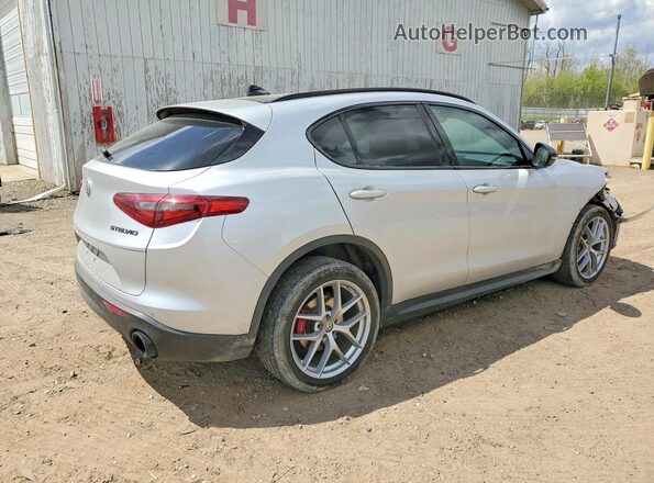 ZASPAKAN2K7C32151 2019 ALFA ROMEO STELVIO Silver Trasero derecho