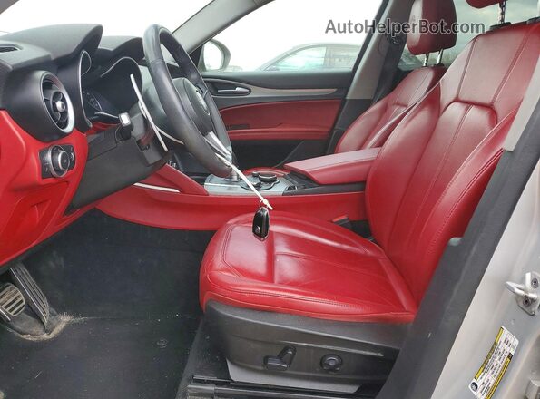 ZASPAKAN2K7C32151 2019 ALFA ROMEO STELVIO Silver Vista interior delantera