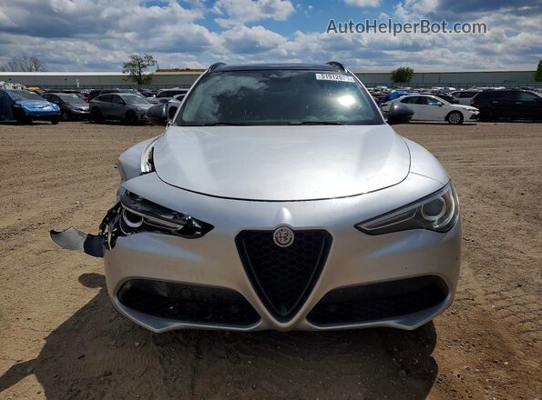 ZASPAKAN2K7C32151 2019 ALFA ROMEO STELVIO Silver Vista frontal