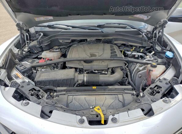 ZASPAKAN2K7C32151 2019 ALFA ROMEO STELVIO Silver Vista del compartimento del motor