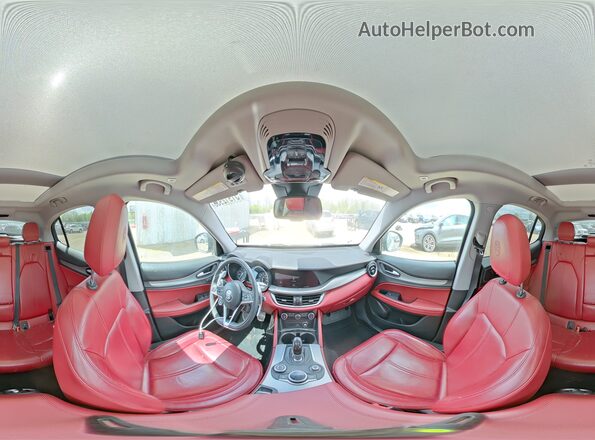 ZASPAKAN2K7C32151 2019 ALFA ROMEO STELVIO Silver Vista interior de 360 grados