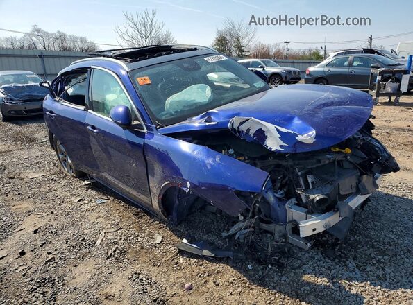 ZASPAKAN3M7D18507 2021 ALFA ROMEO STELVIO Blue Delantero derecho