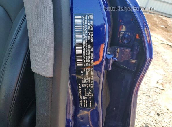 ZASPAKAN3M7D18507 2021 ALFA ROMEO STELVIO Blue Vista de la etiqueta del VIN